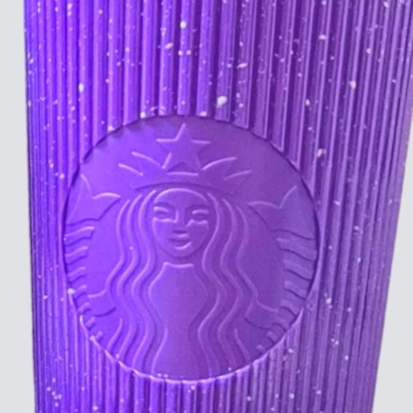 "Easter"New Starbucks 2024 Glow-In-The-Dark Purple Cold Tumbler 24oz Straw Bling - Picture 4 of 13